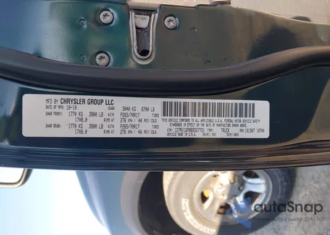 2011 Dodge Ram 1500 St из США, поврежденный, VIN 1D7RV1GP8BS527721